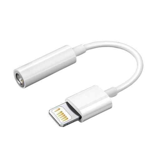 AUX zu Lightning Connector Kabel Weiss