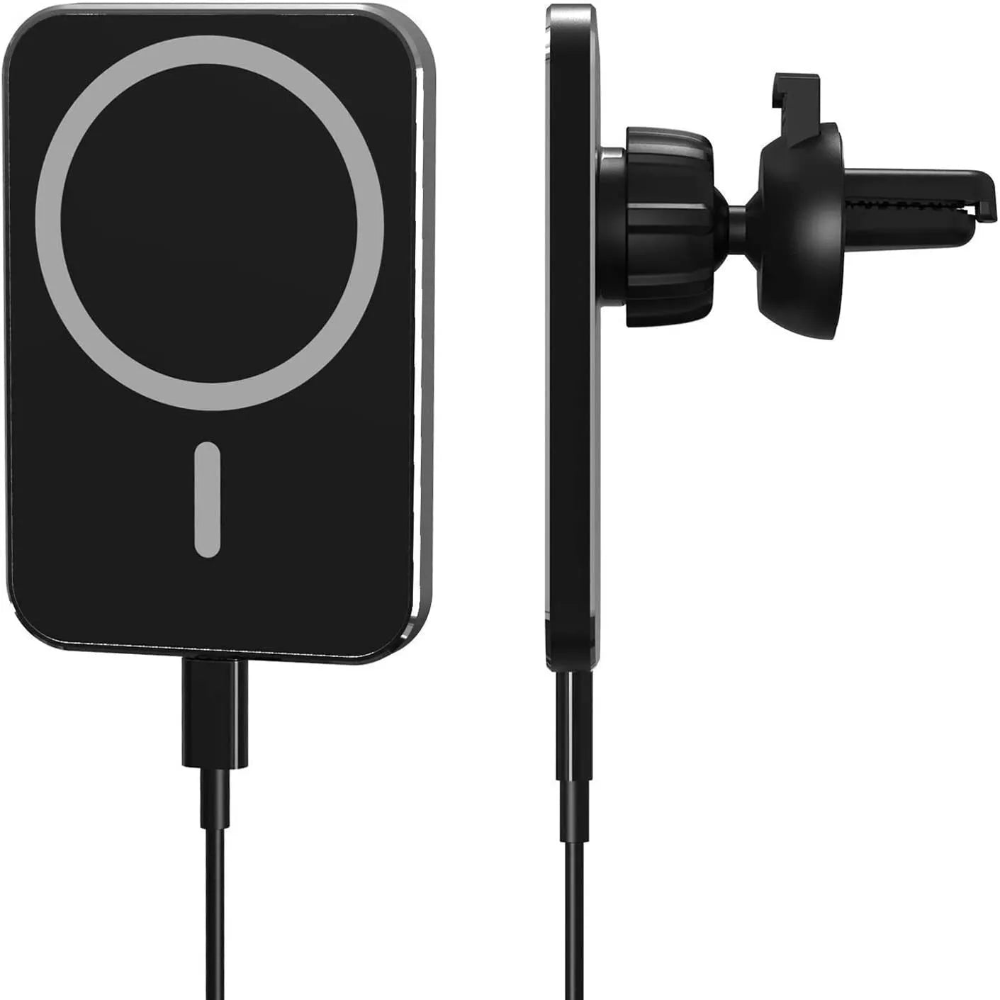 Qi MagSafe Handy Ladegerät für Auto 15W Schwarz