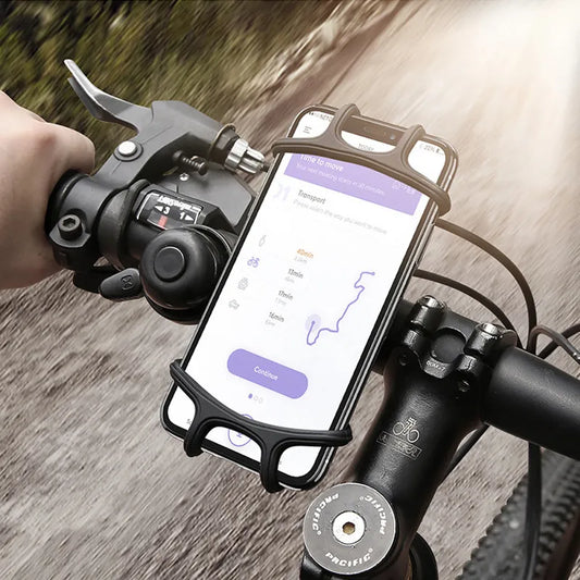 Fahrrad Silikon Handy Halter/ Halterung Schwarz