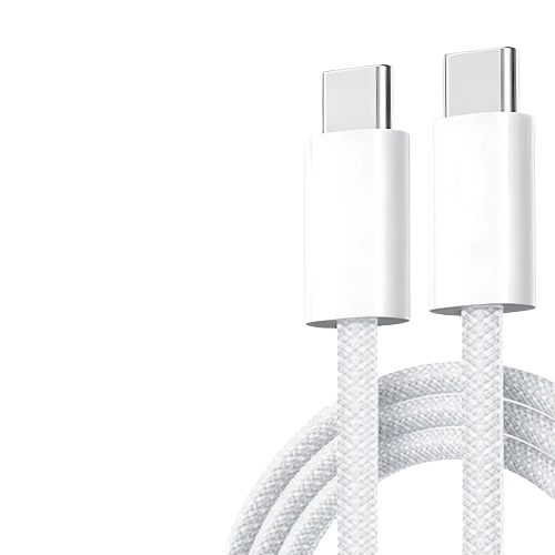 USB-C auf USB-C Ladekabel 20W 1m/2m Weiss